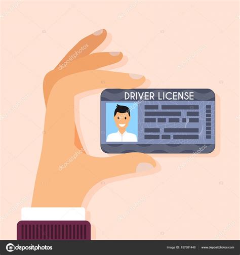 Licencia de conducir de dibujos animados Imagen Vectorial ...