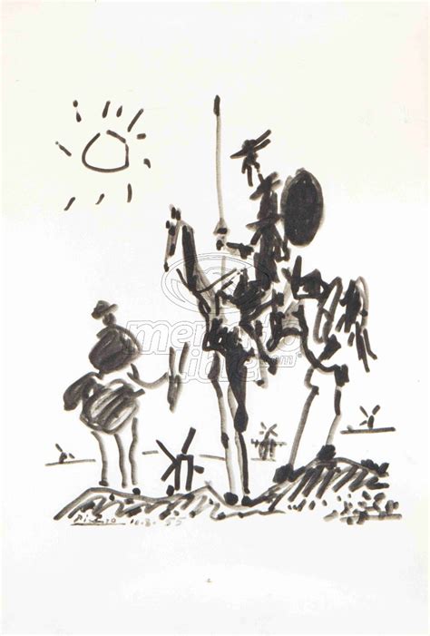 Lienzo Tela Canvas Arte Pablo Picasso Don Quijote 1955 | Envío gratis