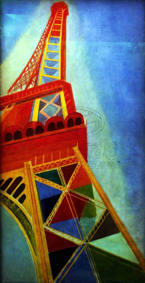Lienzo Tela Canvas Robert Delaunay Torre Eiffel 1926 100x51   $ 1,300 ...