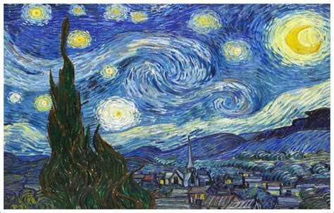 Lienzo Tela Cuadro La Noche Estrellada Vincent Van Gogh ...