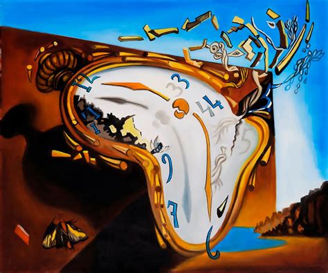 Lienzo Tela, Fusión Del Reloj, Salvador Dalí 80 X 80 Cm ...