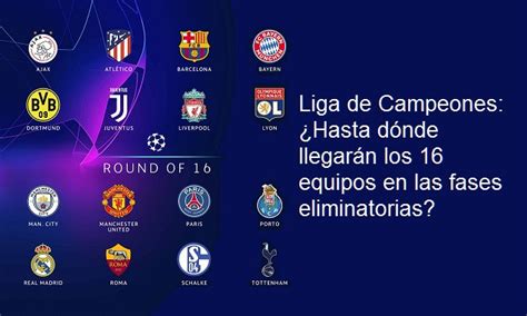 Liga de Campeones: ¿Hasta dónde llegarán los 16 equipos en las fases ...