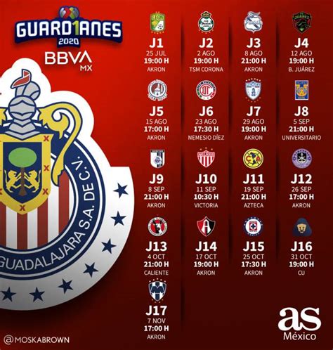 Liga MX: Este es el calendario de Chivas para el ...