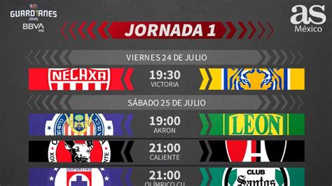 Liga MX: Fechas y horarios de la jornada 1, Guardianes ...