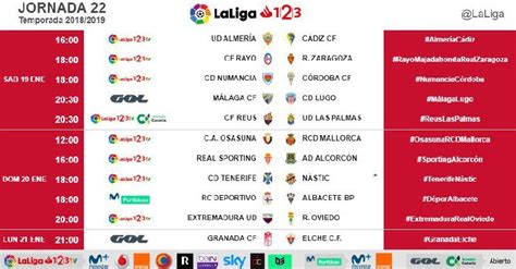 Liga Santander 2018 19: Horarios de la jornada 20: El Real ...