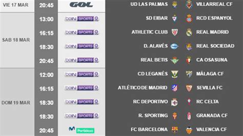 Liga Santander: Horarios de la jornada 28: Athletic Madrid ...