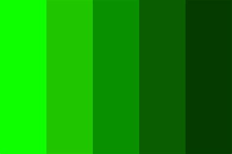 Light Green To Dark Green Color Palette