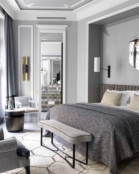light grey walls with black bed bedroom — Google meklēšana | Bedroom ...