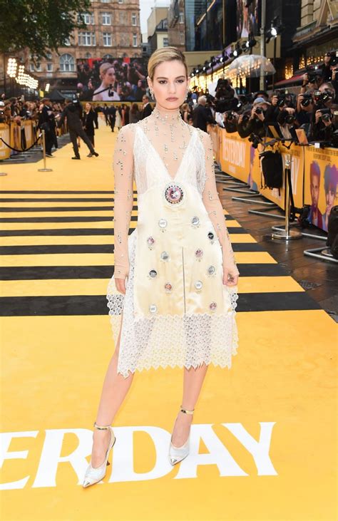 Lily James At Yesterday Premiere in London   Celebzz