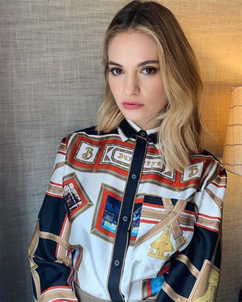 Lily James Bold Burberry Print For The  Yesterday  Press ...