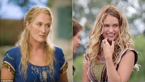Lily James in jazzy jumpsuit in first Mamma Mia 2 images ...