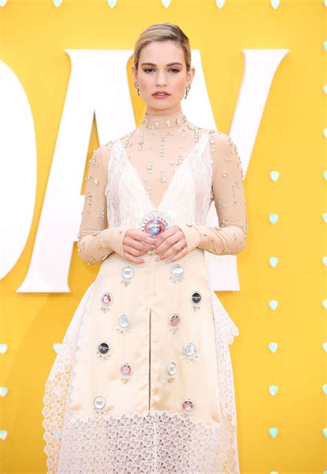 Lily James    Yesterday  Premiere in London
