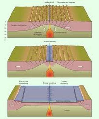 Límites divergentes   Biología y Geología