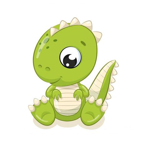 Lindo bebé dinosaurio ilustración. ilust... | Premium Vector #Freepik # ...