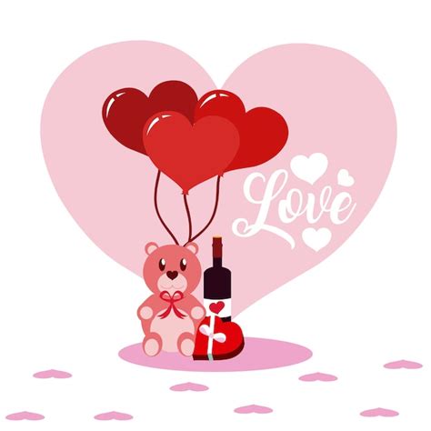 Lindos dibujos animados de amor | Vector Premium