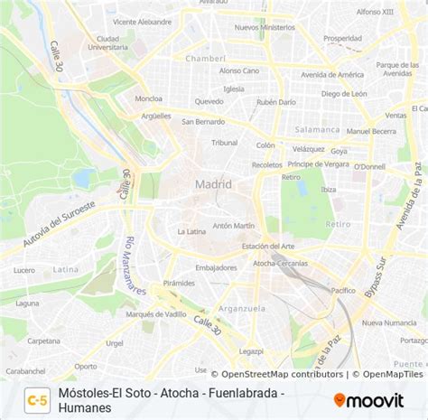 Línea C5: horarios, mapas y paradas   Atocha