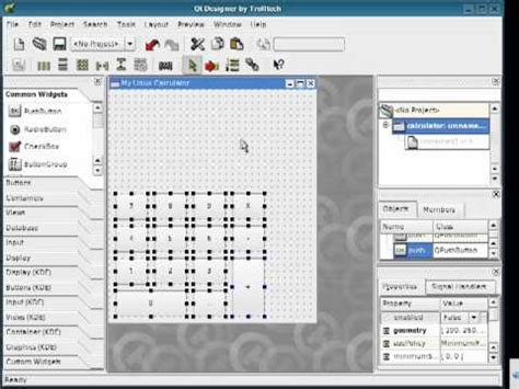 Linux GUI Calculator 09 Designing the GUI Part 1   YouTube