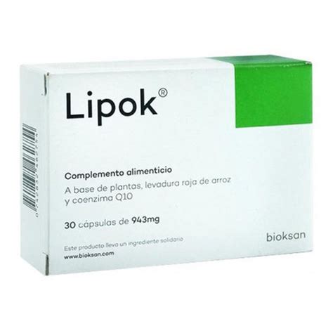 Lipok 30 cápsulas para controlar el colesterol — Farmacia Ortopedia Peraire