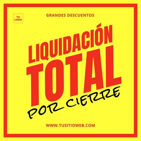 Liquidación total por cierre banner editable in 2021 | Editor, Playbill