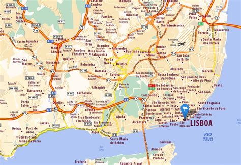 Lisbon Map and Lisbon Satellite Image