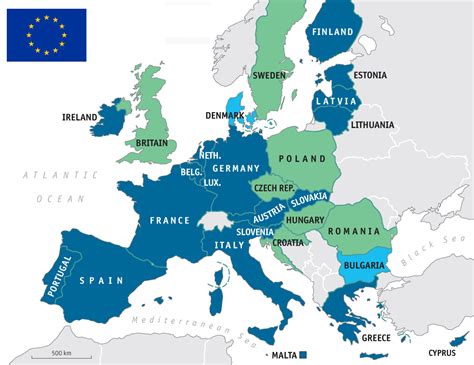 List of All Countries in European Union – Countryaah.com