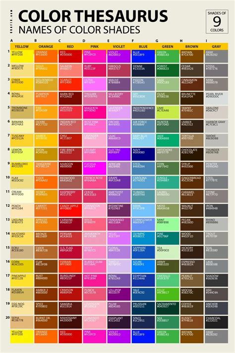 list of colors and color names neutral | Color psychology ...