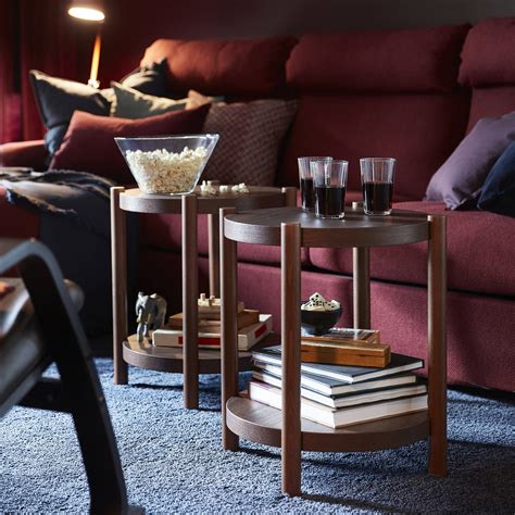 LISTERBY Mesa de centro, marrón, 90 cm   IKEA | Salón rojo, Nuevo hogar ...