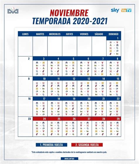 Listo el calendario 2020 2021 de la Liga Mexicana del ...
