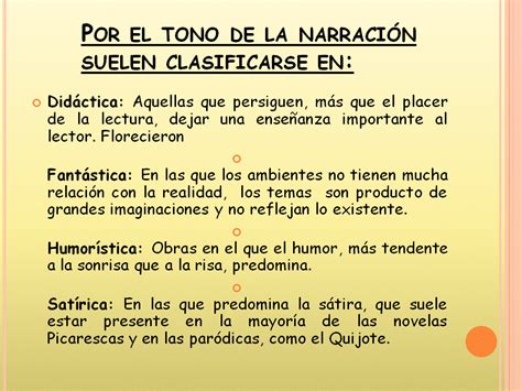 LITERATURA Y CINE: CLASIFICACIÓN DE LA NOVELA