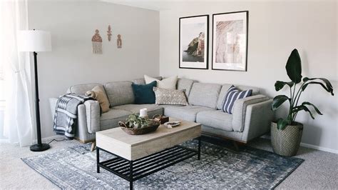 Living Room Apartment Makeover • Laying Out Furniture Tips ...