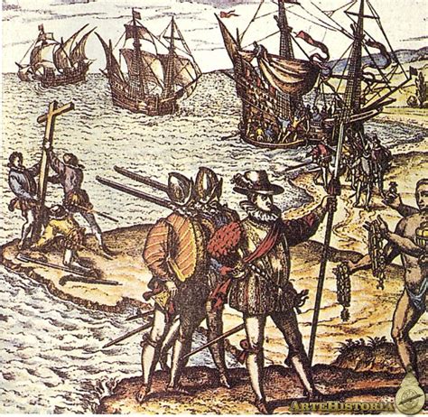 Llegada de Colón a América | artehistoria.com