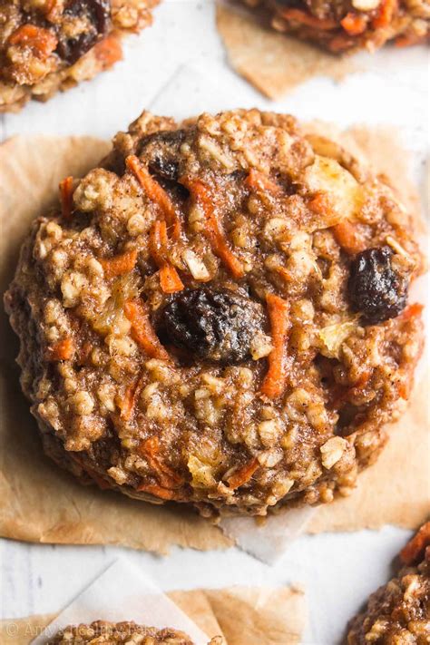 Loaded Carrot Cake Oatmeal Cookies | Amy s Healthy Baking