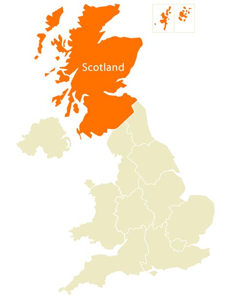 Location Map of Scotland   Mapsof.Net