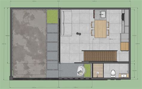 Loft 6x6 | Planos de casas medidas, Planos de casas, Casas ...