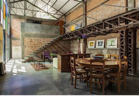 Loft: casas de estilo industrial por ambientes con arte ...