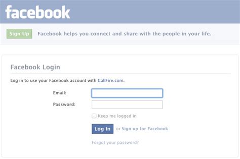 Log in with Facebook | CallFire