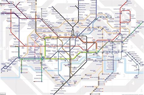 London transport s secret Tube map showing the REAL ...
