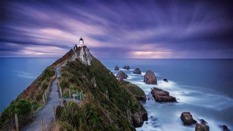 Long Exposure Photo of Nugget Point Lighthouse New Zealand ...