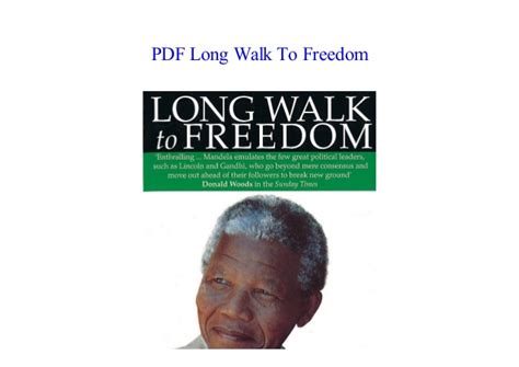Long walk to freedom pdf > lowglow.org