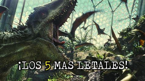 Los 5 Dinosaurios más PODEROSOS Y L3TALES de la historia ...