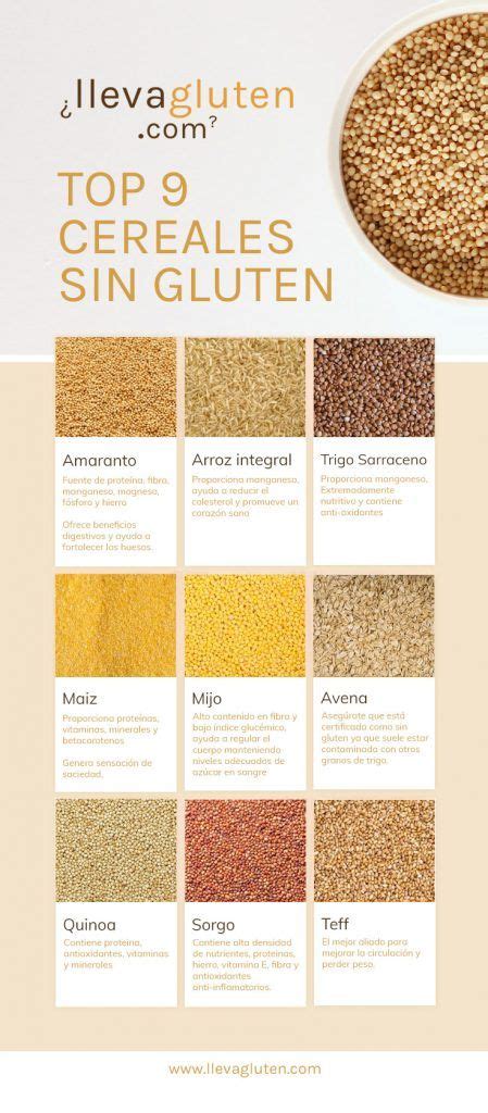 Los 9 cereales sin gluten ideales para una dieta sin gluten | Cereal ...