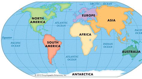 Los americanos del norte creen que hay 7 continentes, los ...
