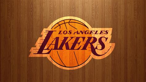 Los Angeles Lakers Logo In Brown Shades Background HD Lakers Wallpapers ...