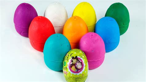 LOS ANIMALES: Huevos sorpresa de colores con animales | Aprender ...