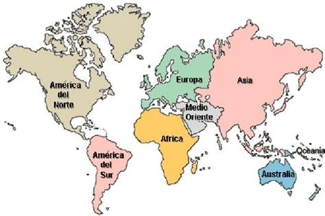 Los Continentes del Mundo. | El espacio del profe Lalo y ...