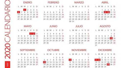 Los días festivos en Madrid de 2020: el calendario laboral ...