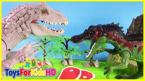 Los Dinosaurios para niños Spinosaurus v/s Indominus Rex ...