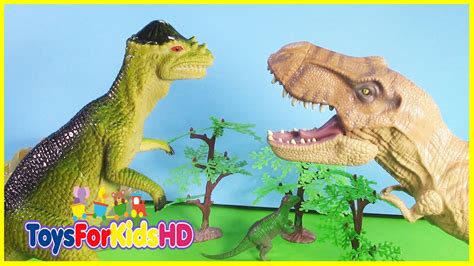 Los Dinosaurios para niños T Rex v/s Pachycephalosaurus   Videos de ...