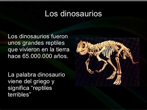 Los dinosaurios y su historia