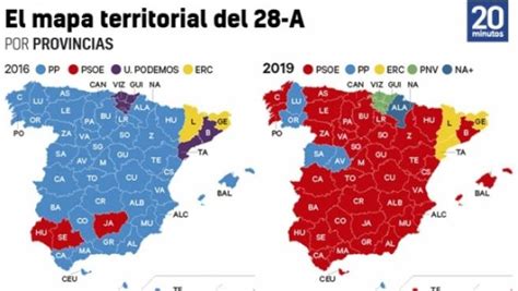 Los feudos electorales del PSOE: España se tiñe de rojo a costa del PP ...